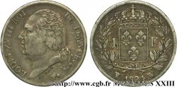 1 franc Louis XVIII 1824 Lille F.206/66 TTB 