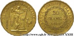 20 francs or Génie, IIe République 1849 Paris F.528/2 TTB 