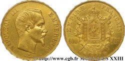100 francs or Napoléon III tête nue 1859 Strasbourg F.550/8
