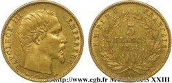 5 francs or Napoléon III tête nue, petit module 1854 Paris F.500A/1 SS 