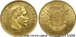 100 francs or Napoléon III, tête laurée 1864 Paris F.551/4 VZ 