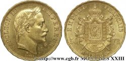50 francs or Napoléon III, tête laurée 1868 Paris F.548/10