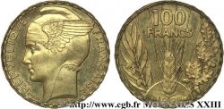 Concours de 100 Francs, essai de Bazor en bronze-aluminium 1929 Paris VG.5216 var. SPL 
