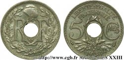 5 centimes Lindauer, Maillechort, avec étoile 1938 Paris F.123/1