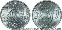 EUROPEAN CENTRAL BANK 10 centimes d’euro, frappe sur flan blanc 1999 Pessac