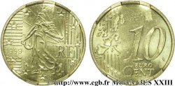 BANCO CENTRAL EUROPEO 10 centimes d’euro, premier type avec tranche aux cannelures fines 1999 Pessac Pessac