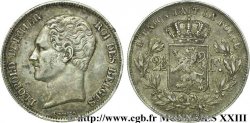 BELGIUM - KINGDOM OF BELGIUM - LEOPOLD I 2 1/2 francs 2e type, petite tête nue 1849 Bruxelles
