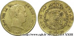 ESPAGNE - ROYAUME D ESPAGNE - FERDINAND VII 80 reales en or 1822 Madrid