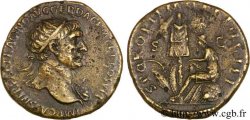 TRAJANUS Dupondius, (MB, Æ 26) XF