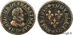 HENRY IV Double tournois, 2e type de Lyon 1610 Lyon