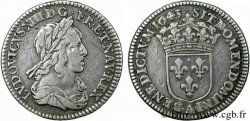 LOUIS XIII LE JUSTE Piéfort de poids quadruple du douzième d écu, 3e type, 2e poinçon de Warin 1643 Paris, Monnaie du Louvre TB+/TTB