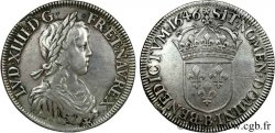 LOUIS XIV  THE SUN KING  Écu à la mèche longue 1646 Rouen