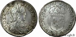 LOUIS XIV LE GRAND OU LE ROI SOLEIL Demi-écu à la mèche longue 1651 Limoges SUP/SPL