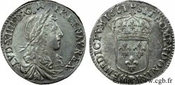 LOUIS XIV LE GRAND OU LE ROI SOLEIL Douzième d écu au buste juvénile, 1er type 1661 Villeneuve-Saint-André SUP