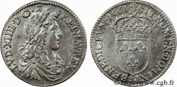 LOUIS XIV &nbsp;THE SUN KING&nbsp; Douzième d&nbsp;écu au buste juvénile 1661 Limoges AU