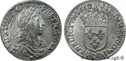 LOUIS XIV &nbsp;THE SUN KING&nbsp; Douzième d&nbsp;écu au buste juvénile, 1er type 1662 Lyon