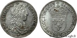 LOUIS XIV LE GRAND OU LE ROI SOLEIL Douzième d&nbsp;écu au buste juvénile, 1er type 1663 Lyon TTB+/SUP