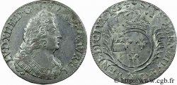 LOUIS XIV LE GRAND OU LE ROI SOLEIL Quart d écu aux palmes 1694 Paris TTB+