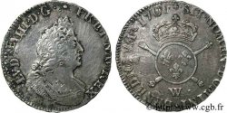 LOUIS XIV &nbsp;THE SUN KING&nbsp; Demi-écu aux insignes 1701 Lille VF/XF