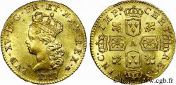 LOUIS XV DIT LE BIEN AIMÉ Demi-louis d’or aux quatre écus couronnés 1717 Paris SPL