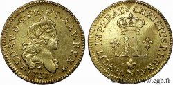 LOUIS XV DIT LE BIEN AIMÉ Louis d&nbsp;or aux deux L couronnées 1722 Montpellier