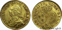 LOUIS XV DIT LE BIEN AIMÉ Louis d&nbsp;or aux écus ovales, buste habillé 1727 Paris