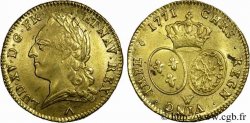 LOUIS XV DIT LE BIEN AIMÉ Double louis d&nbsp;or aux écus ovales, buste lauré 1771 Lille