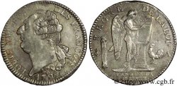 LOUIS XVI (MONARQUE CONSTITUTIONNEL)  Écu dit &nbsp;au génie&nbsp;, type FRANÇOIS, tranche fautée 1792 Paris TTB+