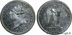 LOUIS XVI (MONARQUE CONSTITUTIONNEL)  15 sols dit  au génie , type FRANÇOIS 1791 Bordeaux SUP