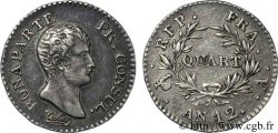 Quart (de franc) Bonaparte Premier Consul 1804 Paris F.157/1 AU 