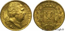 20 francs or Louis XVIII, tête nue 1818 Paris F.519/10 TTB 