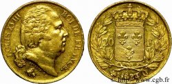 20 francs or Louis XVIII, tête nue 1824 Perpignan F.519/33 TTB 