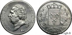 5 francs Louis XVIII tête nue 1822  Paris F.309/68 SUP 