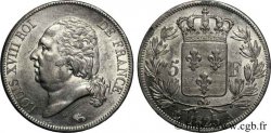 5 francs Louis XVIII, tête nue 1823 Paris F.309/76