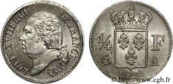 1/4 franc Louis XVIII 1824 Paris F.163/31