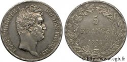 5 francs type Tiolier avec le I, tranche en creux 1831 Lille F.315/27 SUP 