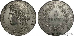 Concours de 5 francs, essai de Dieudonné 1848 Paris VG.3069 var. SUP 