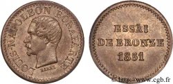 Essai de bronze au module de un centime, Louis-Napoléon Bonaparte 1851 Paris VG.3297