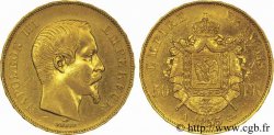 50 francs or Napoléon III, tête nue 1855 Paris F.547/1 MBC 