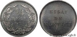 Essai d un 1/4 de réal, tranche lisse 1872 Paris VG.3816 var.