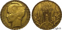 Concours de 100 Francs, essai de Bazor en bronze-aluminium 1929 Paris VG.5216 var. SPL 