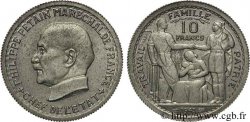 Essai grand module de 10 francs Pétain en Aluminium de Bazor et Vézien 1943 Paris VG.- 