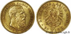 ALLEMAGNE - ROYAUME DE PRUSSE - FRÉDÉRIC III 20 marks or 1888 Berlin