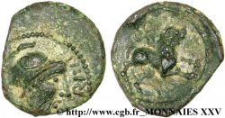 GALLIA - SANTONES / MID-WESTERN, Unspecified Bronze au lion VRIDO.RVF