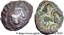 GALLIEN - ARMORICA - BAÏOCASSES (Region die Bayeux) Bronze au cheval et à la rouelle