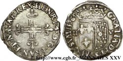 HENRY IV Huitième d écu de Navarre 1596 Saint-Palais