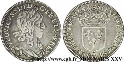 LOUIS XIII LE JUSTE Quart d&nbsp;écu, buste drapé (1er buste de Jean Warin) 1642 Paris, Monnaie du Louvre TTB