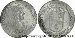 LOUIS XIV  THE SUN KING  Écu au buste juvénile, 2e type 1665 Rennes