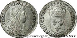 LOUIS XIV LE GRAND OU LE ROI SOLEIL Douzième d&nbsp;écu au buste juvénile, 1er type 1661 Villeneuve-Saint-André