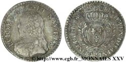 LOUIS XV DIT LE BIEN AIMÉ Vingtième d’écu aux branches d’olivier, buste habillé 1729 Bourges TB+/TTB